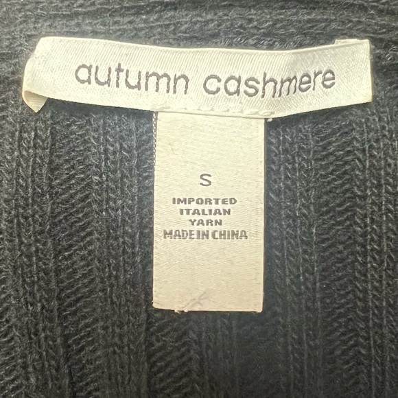 Autumn Cashmere Rib Drape in Ebony Black - Picture 6 of 7